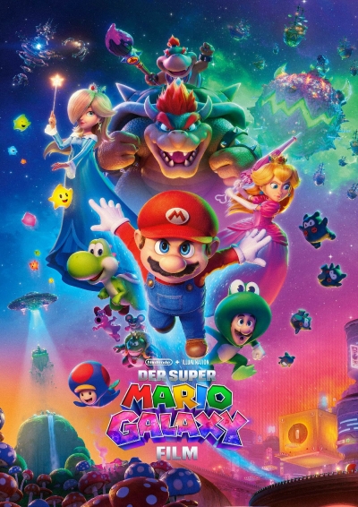 Filmplakat Der Super Mario Galaxy Film in 2D & 3D 